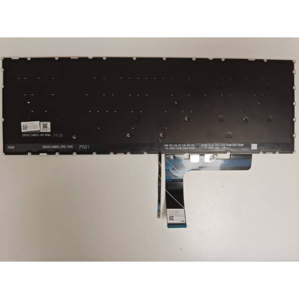 Tastatura Laptop 2-in-1, Lenovo, Yoga 7 16AKP10 Type 83JU, iluminata, albastra, layout UK