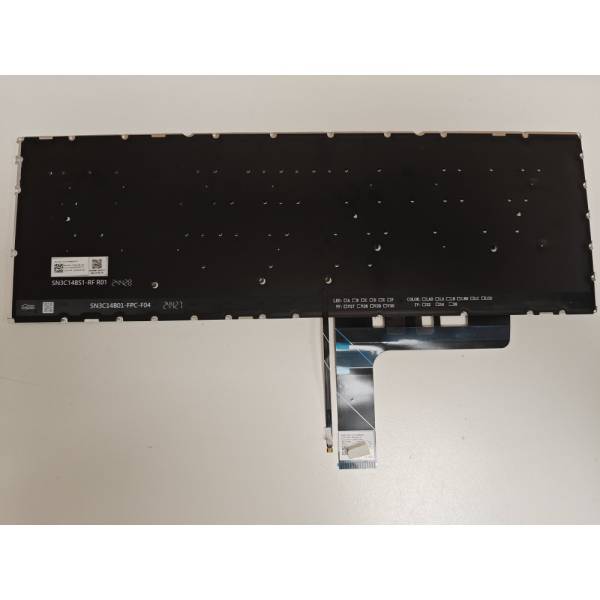 Tastatura Laptop 2-in-1, Lenovo, Yoga 7 16AKP10 Type 83JU, iluminata, alba, layout UK