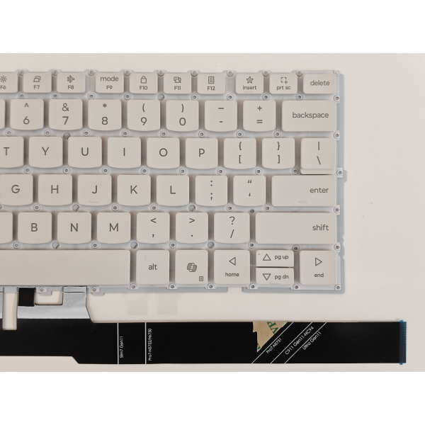 Tastatura Laptop, Lenovo, Slim 7 14IPH11 Type 83QN, iluminata, alba, layout US