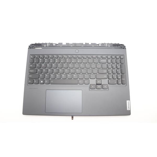 Carcasa superioara cu tastatura palmrest Laptop, Lenovo, Legion Pro 7 16IRX8H Type 82WQ, 5CB1L10762, 5CB1L09933, AP2V3000100, AP2V3000110, AP2V3000120, AM2V3000700, iluminata, neagra, layout US