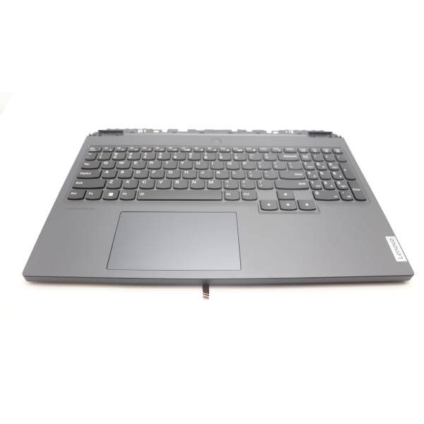 Carcasa superioara cu tastatura palmrest Laptop, Lenovo, Legion Pro 7 16IRX8H Type 82WQ, 5CB1L10762, 5CB1L09933, AP2V3000100, AP2V3000110, AP2V3000120, AM2V3000700, iluminata, neagra, layout US