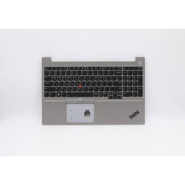 Carcasa superioara cu tastatura palmrest Laptop, Lenovo, Thinkpad E15 Gen 1 Type 20RD, 20RE, 5M10V16992, AM1D6000A00, AP10600A10, FA1D5000GX0, SN20U64300, PK131D71D05, argintie, layout US