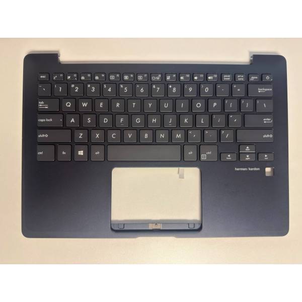 Carcasa superioara cu tastatura palmrest Laptop, Asus, ZenBook 13 UX331U, UX331UA, UX331UAL, UX331UN, 90NB0HT3-R31US0, 13NB04I2P04011-1, 13NB0HT3AM0241, UX331UAL-1C, CLAVUX331US-2, iluminata, navy blue, layout US