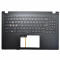 Carcasa superioara cu tastatura palmrest Laptop Gaming, MSI, Modern 15 B12HW, MS-15H2, 934441210361, E2P-5H2CXXX-M77, iluminata, neagra, layout US