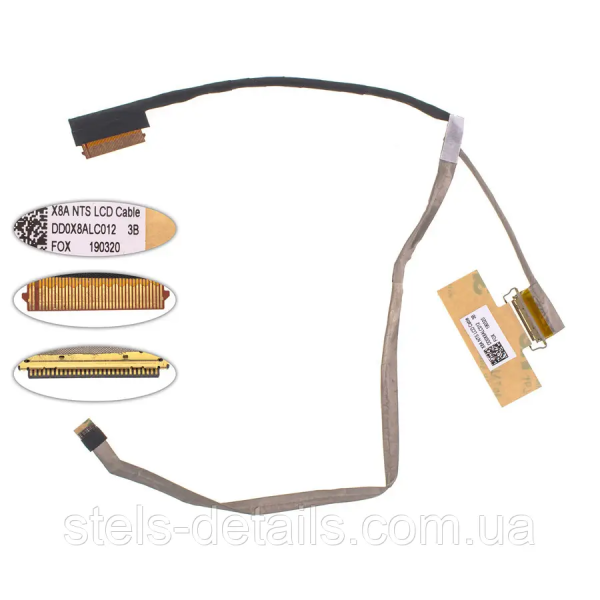 Cablu video LVDS Laptop, HP, ProBook 440 G5, 441 G5, 445 G5, 446 G5, DD0X8ALC012, X8A NTS LCD Cable, 30 pini