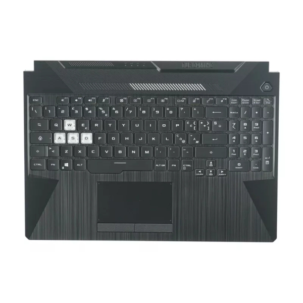 Carcasa superioara cu tastatura palmrest Laptop Gaming, Asus, TUF A15 FA506I, FA506II, FA506IV, FA506IH, 90NR03M1-R31IT0, 90NR03L1-R31IT0, 3BBKXTAJN10, iluminata, RGB, layout IT (italiana)