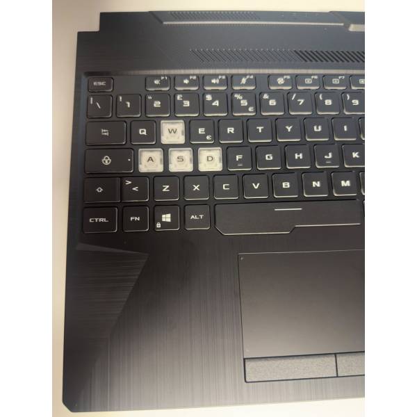 Carcasa superioara cu tastatura palmrest Laptop Gaming, Asus, TUF A15 FA506I, FA506II, FA506IV, FA506IH, 90NR03M1-R31IT0, 90NR03L1-R31IT0, 3BBKXTAJN10, iluminata, RGB, layout IT (italiana)