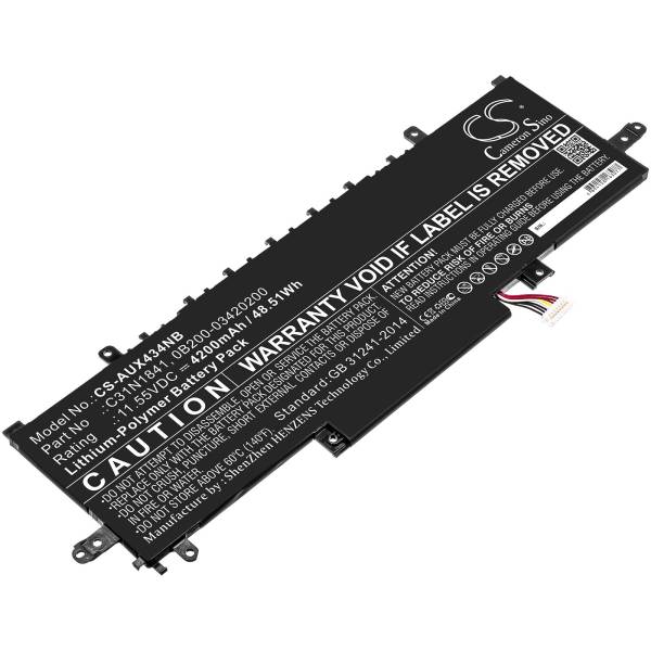 Baterie compatibila Laptop, Asus, ZenBook 13 UX333FAC, UX333FLC, 0B200-03420200, CS-AUX434NB, C31N1841, 11.55V, 4200mAh, 48.51Wh
