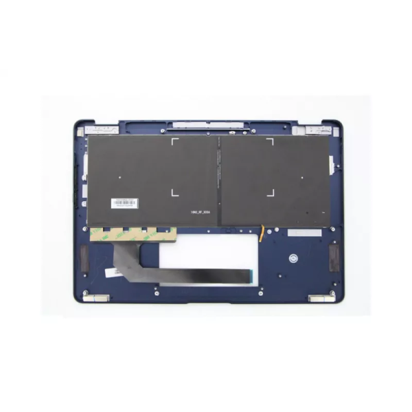 Carcasa superioara cu tastatura palmrest Laptop, Asus, ZenBook Flip S UX370U, UX370UA, UX370UAA, UX370UAF, UX370UAR, 90NB0EN1-R30300, HT20180917A-A10, PY21010700219, UX370UAF-1A, iluminata, albastra, layout US
