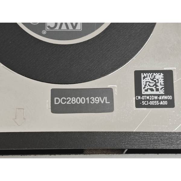 Cooler procesor Laptop, Dell, Precision 16 5680, TM2DW, 0TM2DW, EG75070S1-C870-S9A, DC2800139S0, DC2800139SL, CPU