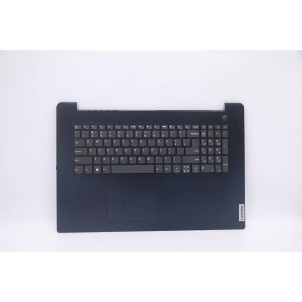 Carcasa superioara cu tastatura palmrest Laptop, Lenovo, IdeaPad 3-17ALC6 Type 82KV, 5CB1B96543, AP21N000570, AP21N000570AYL, AM21N000510, EC21N000510, 16005260, HS750, Abyss Blue, layout US