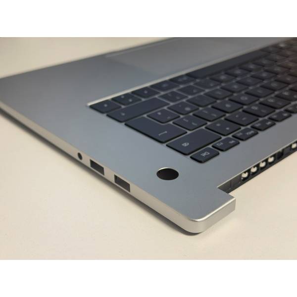 Carcasa superioara cu tastatura palmrest Laptop, Huawei MateBook D 15 BoB-WAE9P, Boh-WAQ9L, 37H98TCHUW0, KSL51661NJY, KSL51661NM0, 02452721, 09M022593A, silver, iluminata, 4 pini, layout UK