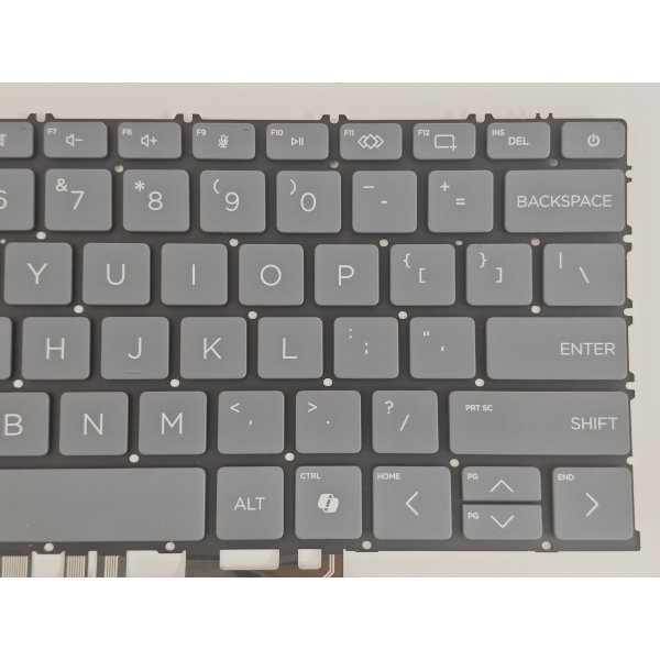Tastatura Laptop, HP, OmniBook X 14-FE, iluminata, gri, layout US