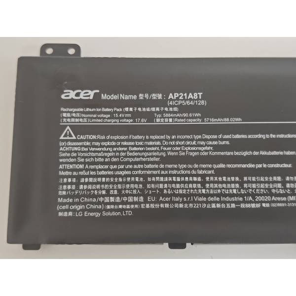 Baterie Laptop Gaming, Acer, Nitro 5 AN517-42, KT.00405.012, AP21A7T, 5650mAh, 87.01Wh
