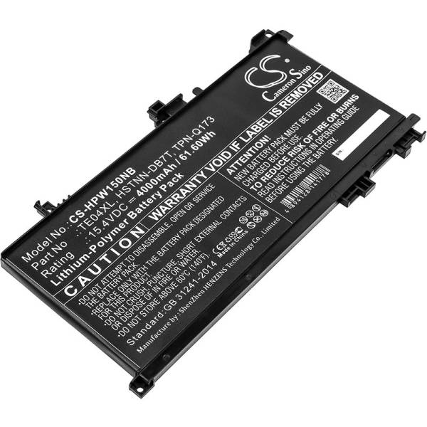 Baterie compatibila Laptop, HP, Pavilion 15-BC, 15T-BC, TPN-Q173, 905175-2C1, 905277-855, CS-HPW150NB, 15.4V, 4000mAh, 61.60Wh