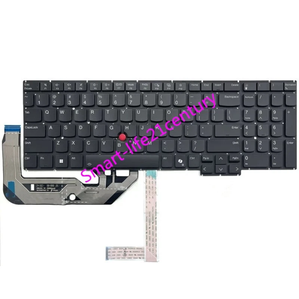 Tastatura Laptop, Lenovo, ThinkPad P16s Gen 4 Type 21QV, 21QW, iluminata, neagra, layout US