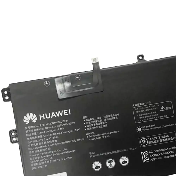 Baterie Laptop, Huawei, MateBook X 2020 EUL-W19P, HB30B1W8ECW-31, 11.46V, 3665mAh, 42Wh