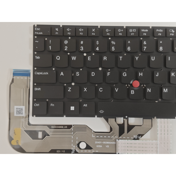 Tastatura Laptop, Lenovo, ThinkPad P16s Gen 4 Type 21QV, 21QW, iluminata, neagra, layout US