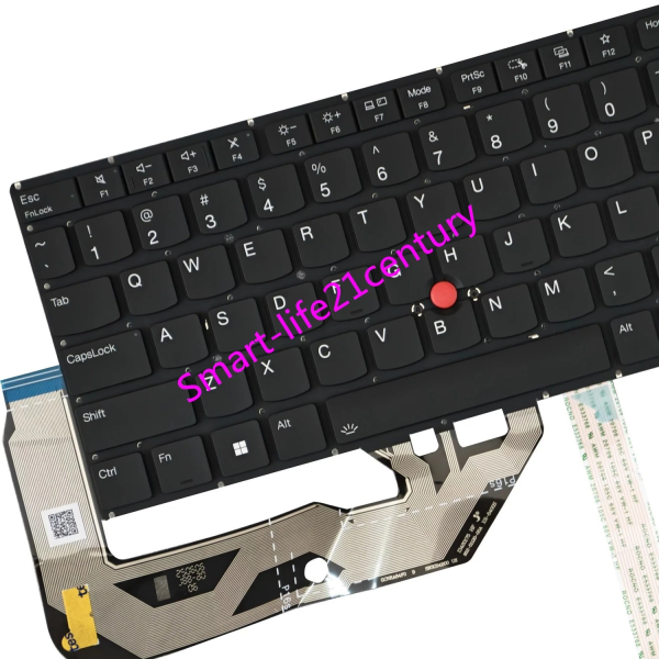 Tastatura Laptop, Lenovo, ThinkPad P16s Gen 4 Type 21QV, 21QW, iluminata, neagra, layout US