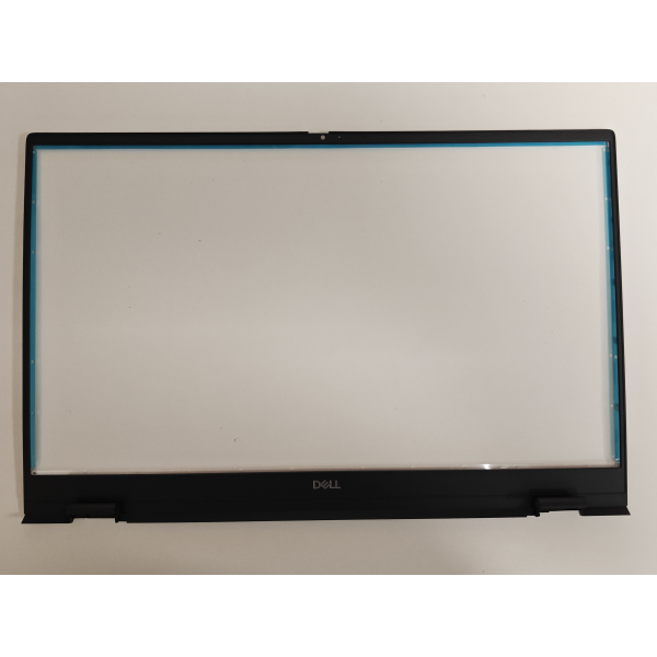 Rama Display Laptop, Dell, Inspiron 15 5509, P102F, P102F002, 5K0P9, 05K0P9, 460.0KU0D.0011, culoare gri inchis cu ornamente balamale gri deschis