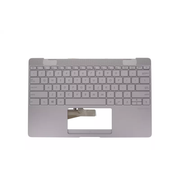 Carcasa superioara cu tastatura palmrest Laptop, Asus, ZenBook 3 UX390U, UX390UA, UX390UAK, 90NB0CZ3-R31US1, 13N0-UWA0C21, 16B9UA168W3LB5, iluminata, gri, layout US