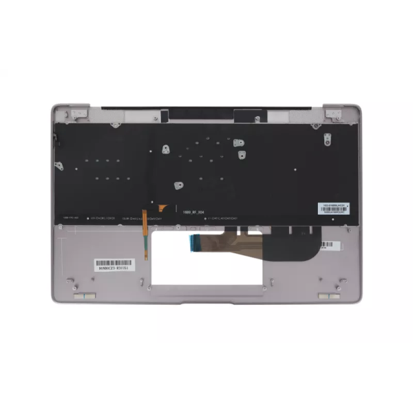 Carcasa superioara cu tastatura palmrest Laptop, Asus, ZenBook 3 UX390U, UX390UA, UX390UAK, 90NB0CZ3-R31US1, 13N0-UWA0C21, 16B9UA168W3LB5, iluminata, gri, layout US