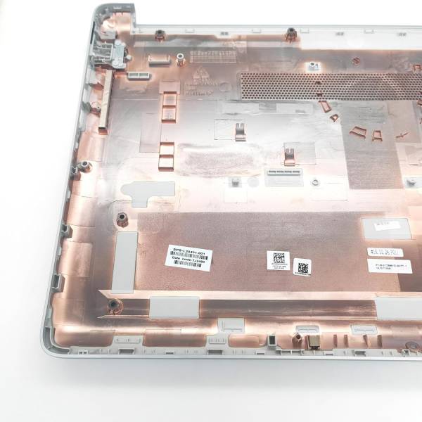 Carcasa inferioara bottom case Laptop, HP, 15-DA, 15T-DA, L20401-001, AP29M000G00, fara slot cd-rom, argintie