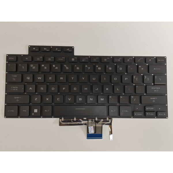 Tastatura Laptop Gaming, Asus, ROG Flow X16 GV601V, GV601VI, GV601VV, GV601VU, ilumianta, neagra, layout US