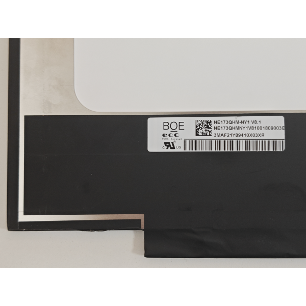 Display Laptop, BOE, NE173QHM-NY1 V8.1, 17.3 inch, slim, rezolutie QHD, 2560x1440, 165Hz, 40 pini