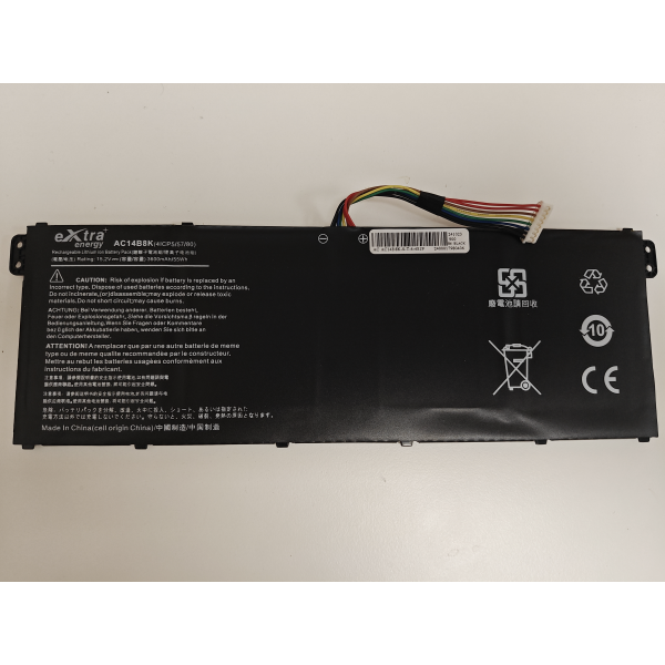 Baterie compatibila Laptop, Acer, Aspire 3 A315-23, A315-23G, 4ICP5/57/80, AC14B8K, 15.2V, 3600mAh, 55Wh