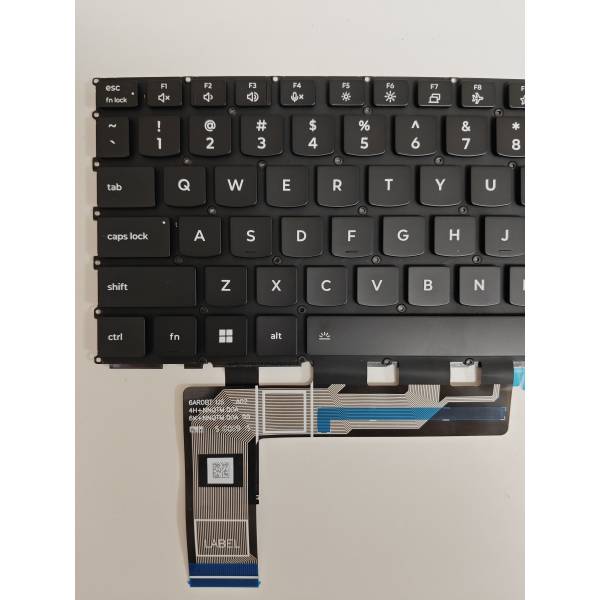 Tastatura Laptop, Lenovo, Legion 5 15AHP10 Type 83M0, iluminata, RGB Per Key, 24 pini, neagra, layout US
