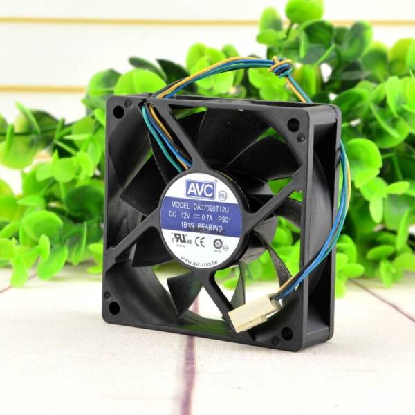 Cooler Desktop PC, AVC DA07020T12U PS01, 70x70x20, 12V, 0.7A, 4 pini