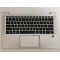 Carcasa superioara cu tastatura palmrest Laptop, HP, ProBook 430 G8, 435 G8, M24295-001, GDI4BX8PTATP00, FTCN93HD3ZR, iluminata, argintie, layout US