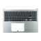 Carcasa superioara cu tastatura palmrest Laptop, Asus, VivoBook 16 R1605V, R1605VA, 90NB10N2-R31US0, 13N1-H8A0931, 13N1-FBM0311, 13NB0WB1M06X11, X1605VA-1S, argintie, layout US