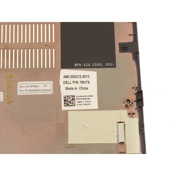 Carcasa inferioara bottom case Laptop, Dell, Latitude 5340, P181G, P181G001, 78HT5, 078HT5, 46M.0SGCS.0013, gri