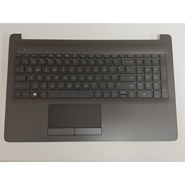 Carcasa superioara cu tastatura palmrest Laptop, HP, 250 G7, 255 G7, TPN-C135, TPN-C136, L23074-001, L26533-001, AP29M000A00, AM29M000100, iluminata, neagra, layout US
