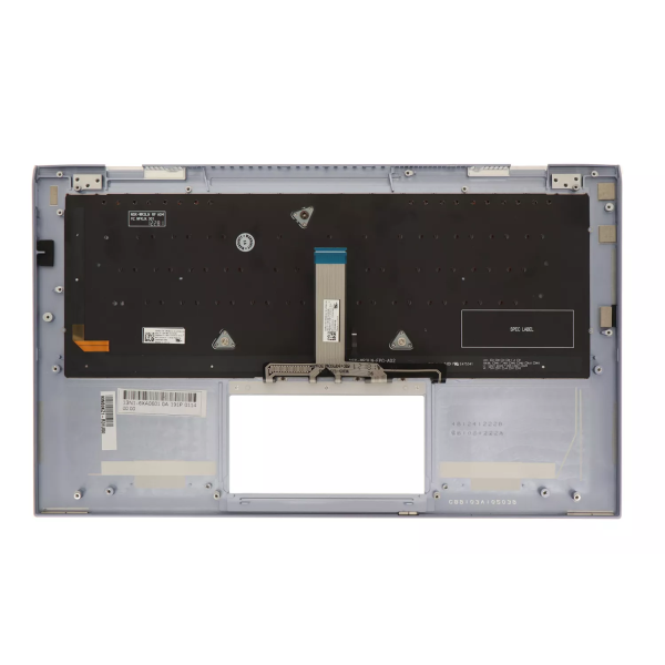 Carcasa superioara cu tastatura palmrest Laptop, Asus, ZenBook S13 UX392F, UX392FA, UX392FN, 90NB0KZ1-R31UI0, 90NB0KZ1-R31US0, 13N1-6XA0611, iluminata, bluemarin, layout US