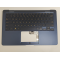 Carcasa superioara cu tastatura palmrest Laptop, Asus, ZenBook 3 Deluxe UX490U, UX490UA, UX490UAK, UX490UAR, 90NB0EI1-R30590, 13NB0EI1AM1202184, ilumianta, albastra, layout US