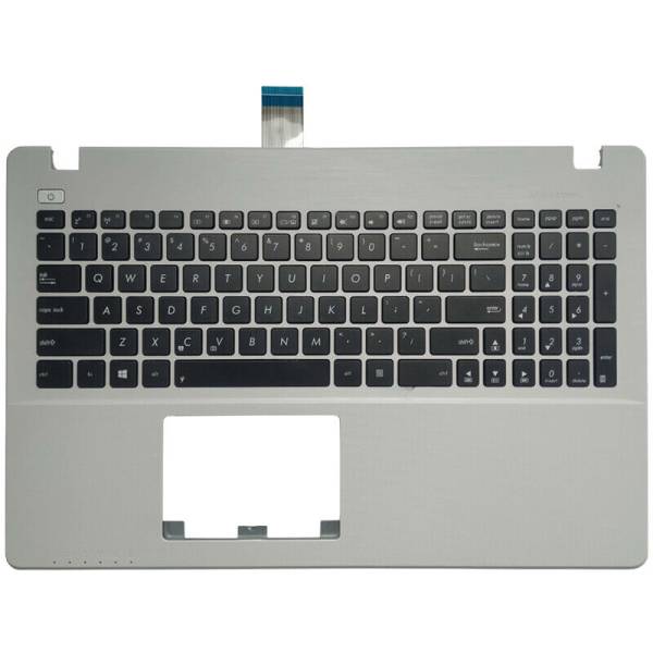 Carcasa superioara cu tastatura palmrest Laptop, Asus, X552V, X552VB, X552VC, X552VL, 90NB06PC-R31US0, 13NB03VCAP0101, 13N0-QKA0601, alba, layout US