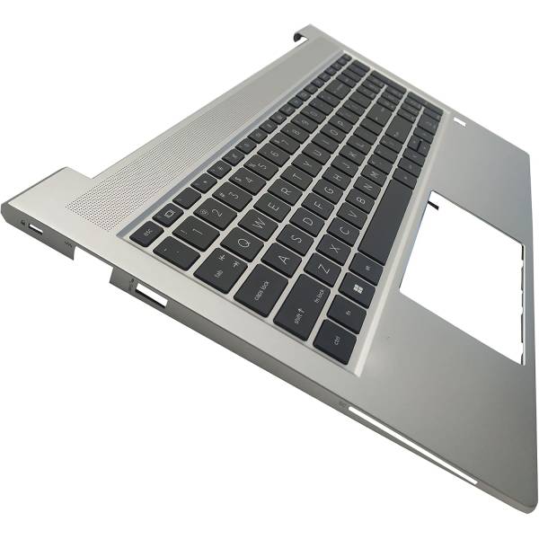 Carcasa superioara cu tastatura palmrest Laptop, HP, ProBook 650 G8, 655 G8, M22003-001, M22004-001, M22005-001, M49547-001, M49545-001, 4BX8QTATPH0, iluminata, argintie, layout US