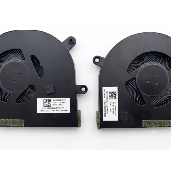 Set coolere compatibile Laptop, Lenovo, IdeaPad Yoga 9, 5F10S13995, DFS5K12114464M-FP77, DC28000H2F0, DFS5F22804954M-FP76, DC28000H1F0, 5V, 0.50A