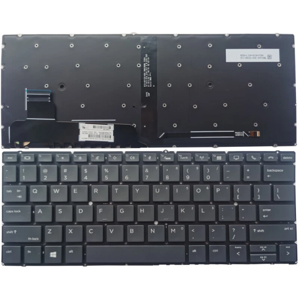 Tastatura Laptop, HP, EliteBook X360 830 G5, iluminata, neagra, layout US