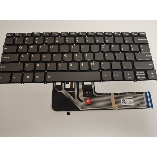 Tastatura Laptop, Lenovo, ThinkBook 14s Yoga G2 IAP Type 21DM, iluminata, gri, layout US