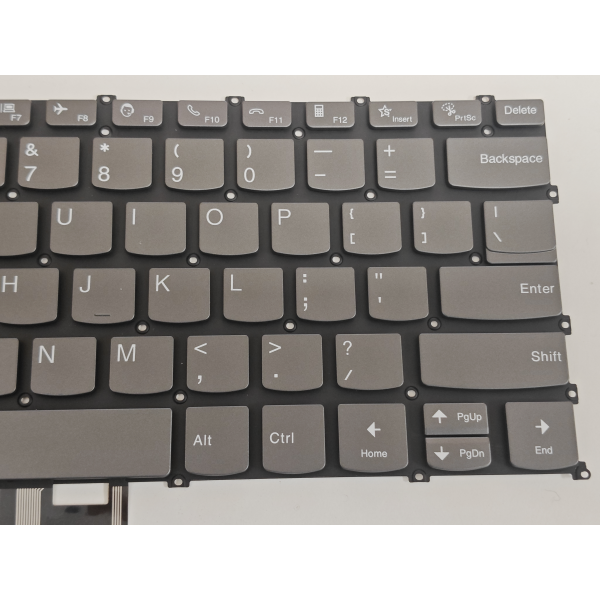 Tastatura Laptop, Lenovo, ThinkBook 14s Yoga G2 IAP Type 21DM, iluminata, gri, layout US