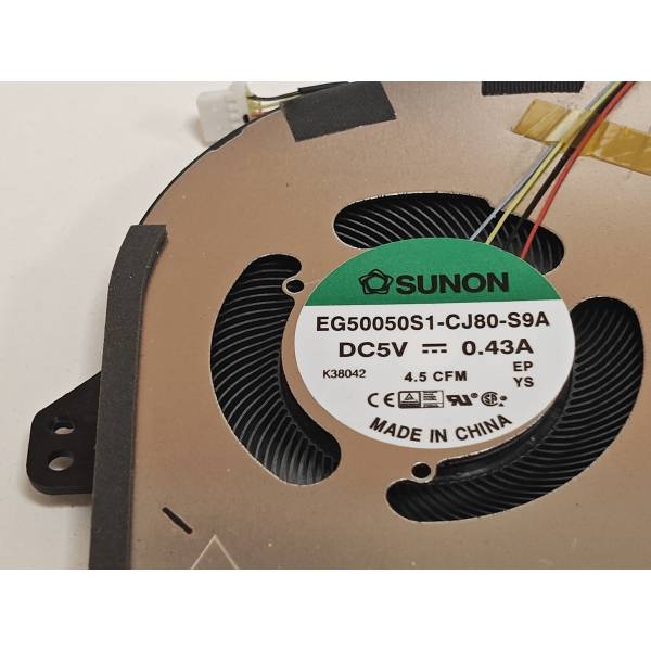 Cooler placa video Laptop, Dell, Precision 5560, P91F, P91F002, MC4KC, 0MC4KC, EG50050S1-CJ80-S9A, DC28000Y6SL, 5V, 0.43A, GPU