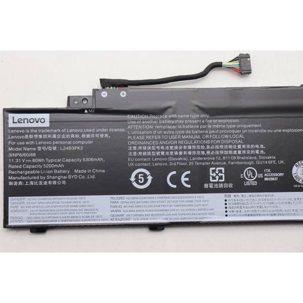 Baterie Laptop 2-in-1, Lenovo, IdeaPad 5 14AHP11 Type 83UJ, 5B11Q02011, 3INP6/60/88, L24B3PK2, 11.31V, 5200mAh, 60Wh