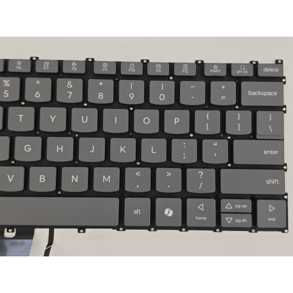 Tastatura Laptop, Lenovo, IdeaPad Slim 5 14ARP10 Type 83HT, iluminata, gri, layout US