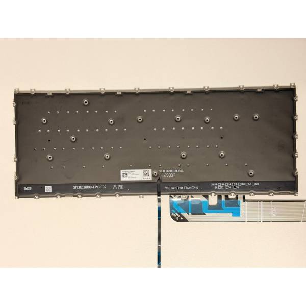 Tastatura Laptop, Lenovo, IdeaPad Slim 5 14ARP10 Type 83HT, iluminata, gri, layout UK