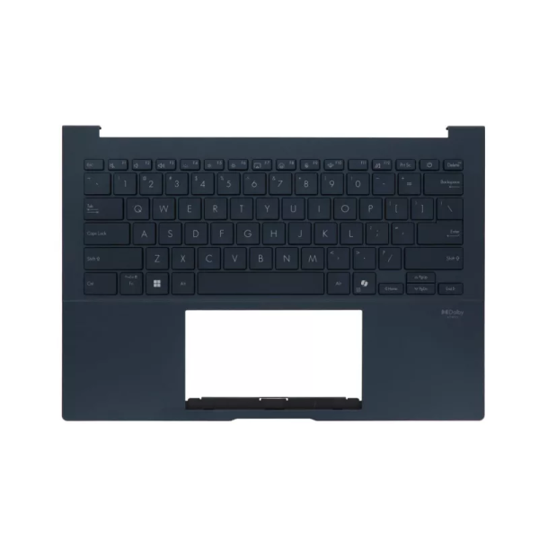 Carcasa superioara cu tastatura palmrest Laptop, Asus, ZenBook 14 UX3405M, UX3405MA, 90NB14W1-R31US1, 13NB11R0P13X1X, 13NB11R0M08011, 33UJITAJN80, Albastru Inchis, layout US