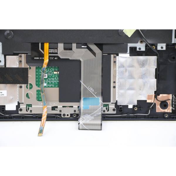 Carcasa superioara cu tastatura palmrest Laptop, Lenovo, Legion 5-15ACH6 Type 82JW, 82QJ, 5CB1D10934, AP1ZT000300, EL1ZT000W00, HY560, iluminata, 4 pini, albastra, layout US